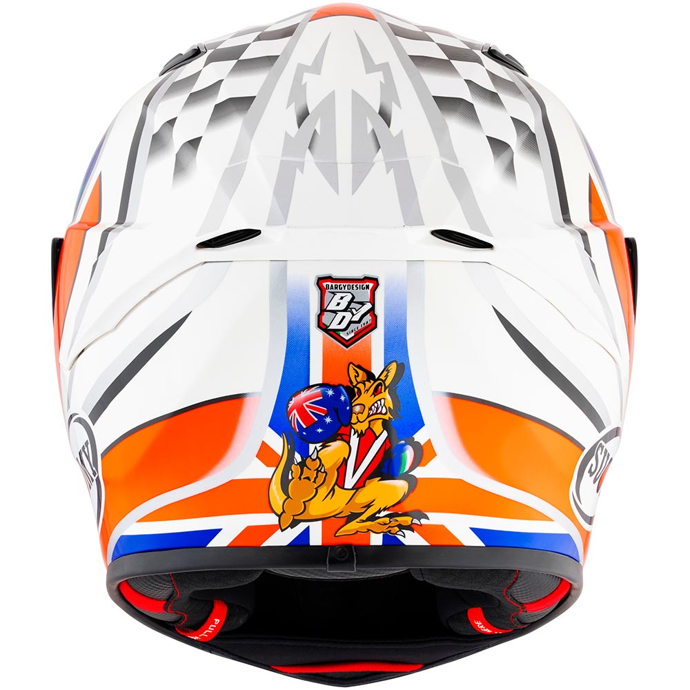 Suomy - Casque Track-1 Troy Bayliss Replica 2002 Blanc / Rouge / Bleu