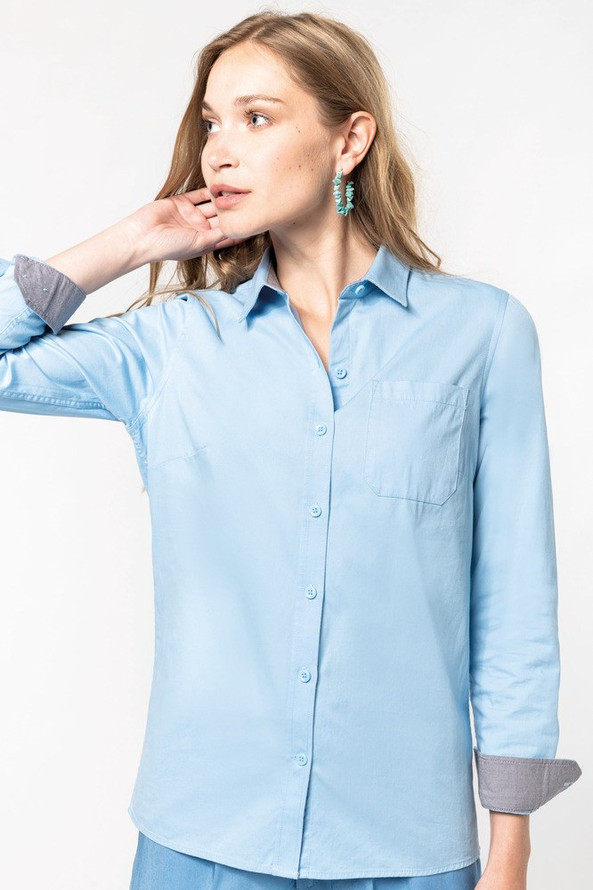 Kariban K585 - Chemise coton Nevada manches longues femme