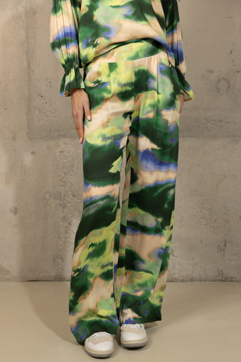 Kimara groene dames broek