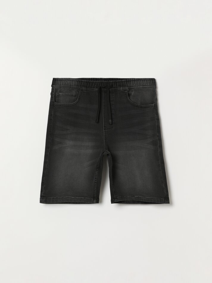 Bermuda jogger jeans - Vigoré Cinza