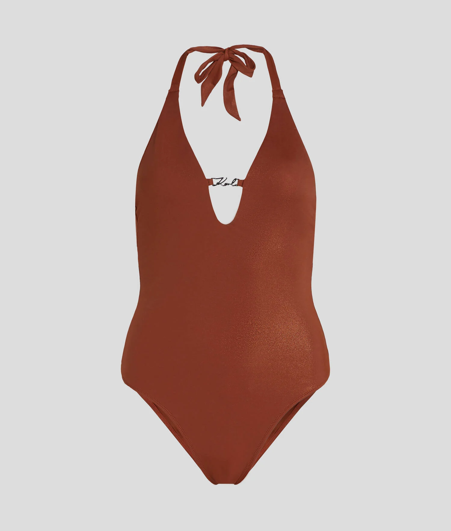MAILLOT DE BAIN UNE PIÈCE BRILLANT KARL SIGNATURE