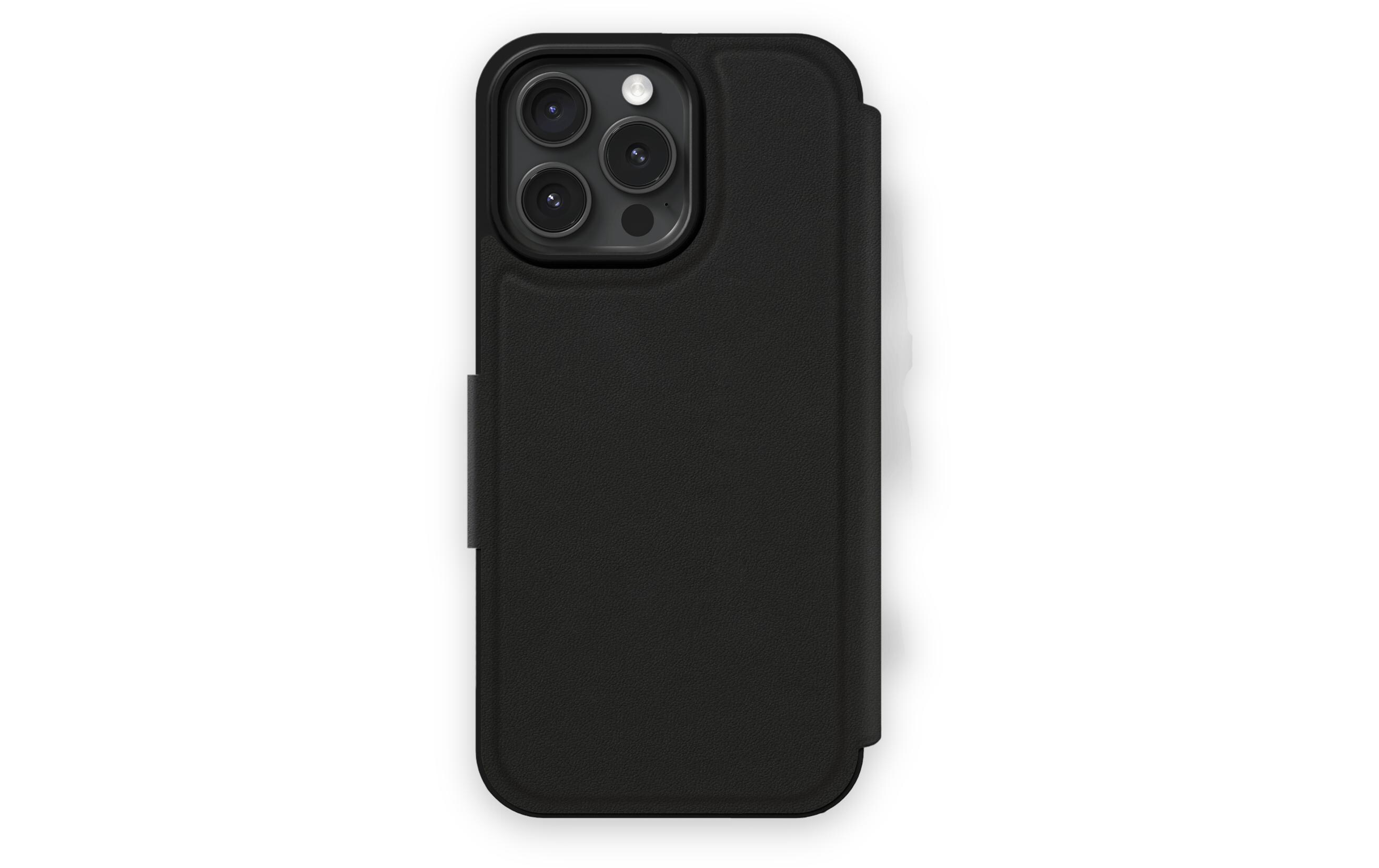 Book Cover iPhone 15 Pro Max BlackBook Cover im für das Apple iPhone 15 Pro Max