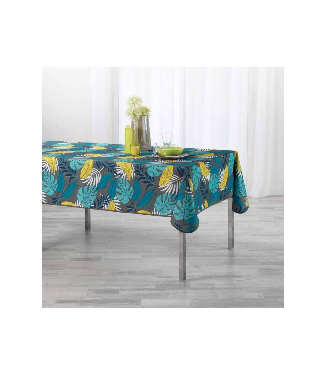 Nappe Antitache Beauty Jungle 150x240cm Kaki & Jaune
