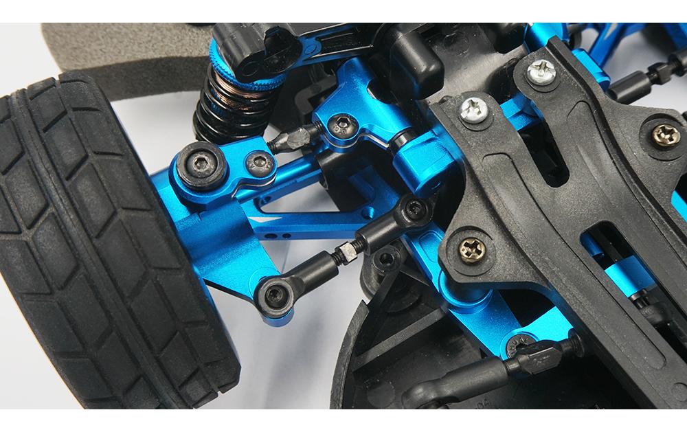 Rapid Performance Conversion Kit Blau, TT-01E<br>Aluminium Upgrade Set für Tamiya TT-01E Chassis