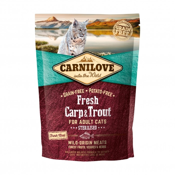 CARNILOVE Fresh Adult Sterilised Carpe & Truite