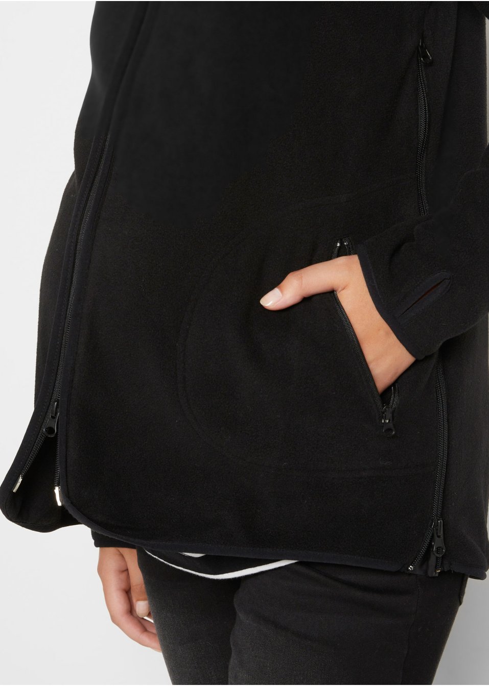 Veste de grossesse en polaire avec fonction portage