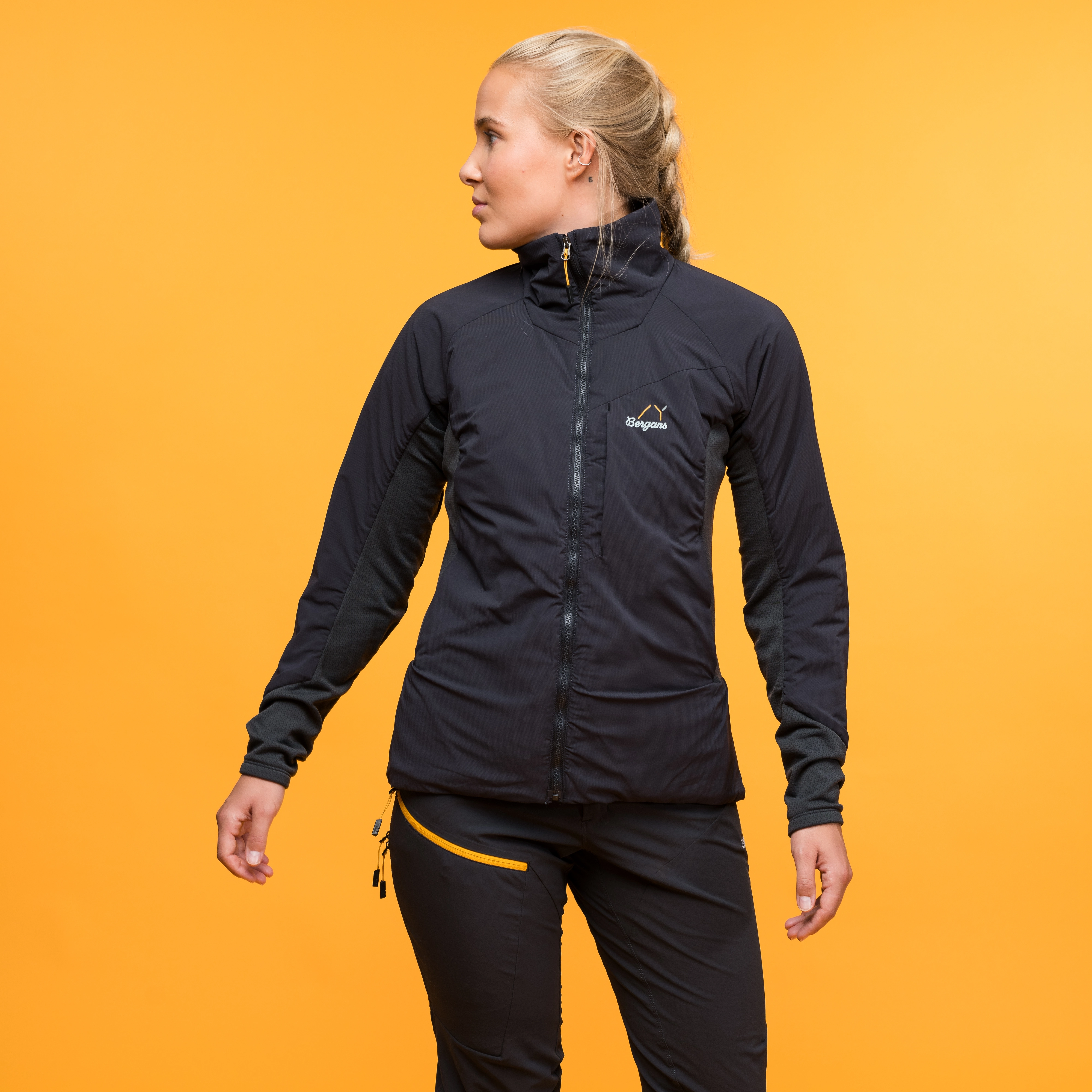 Y MountainLine Light Insulated Air Jacket Women Dark Shadow Grey