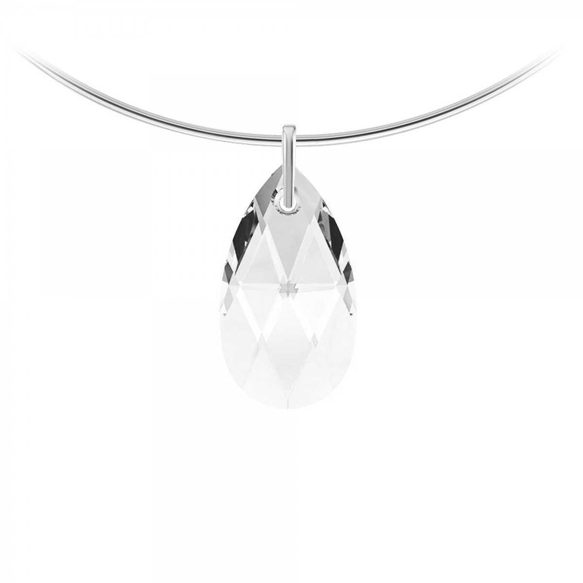 Collier ras de cou orné de Cristaux scintillants