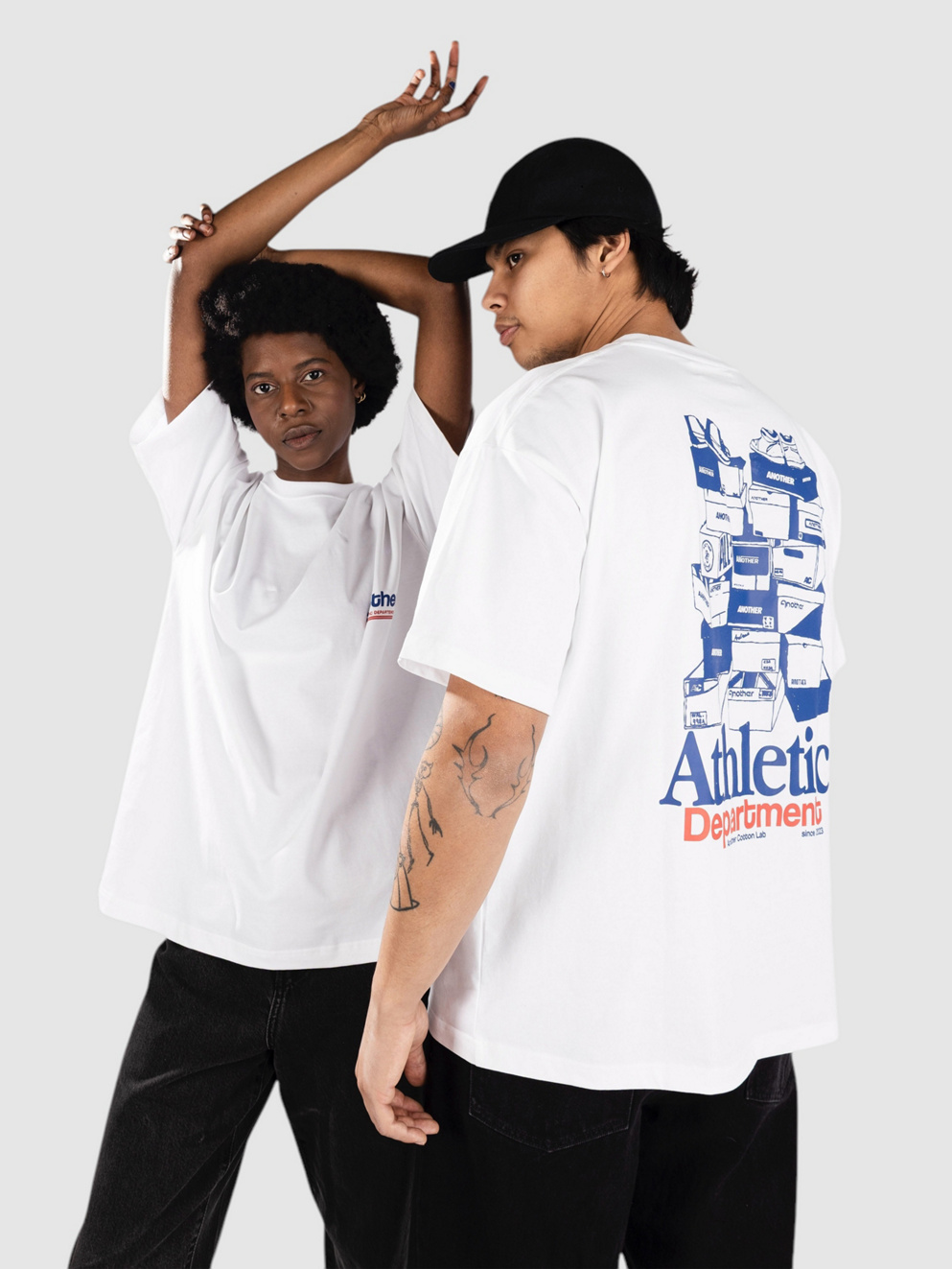 Another Cotton Lab Athl. Dept. Oversized T-Shirt white