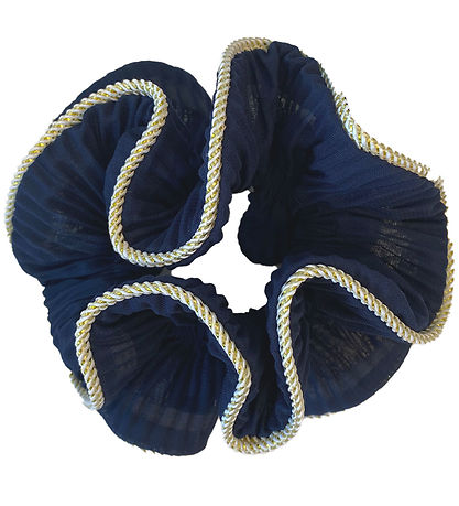 By Stær Scrunchie - Lilie - Marineblau