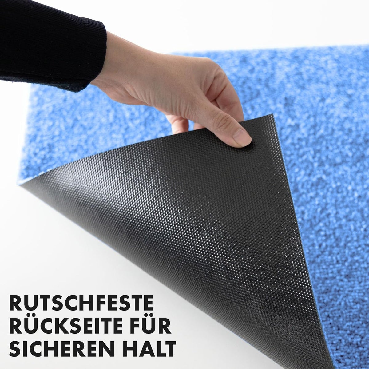 Deurmat Domenico - Stijlvolle en praktische vuilopvangmat - Verkrijgbaar in talloze aantrekkelijke kleuren - Blauw / 50 x 80 cm