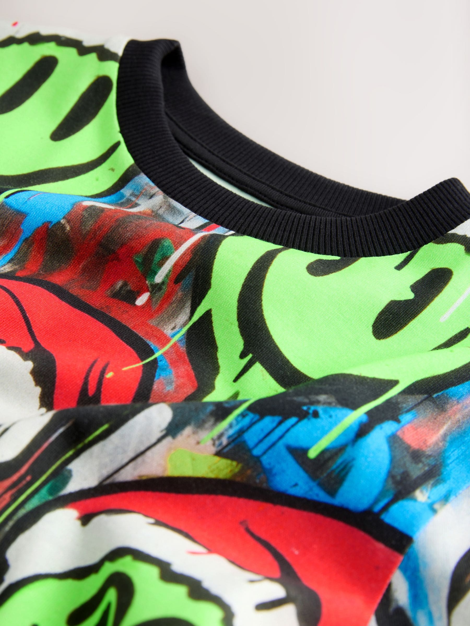 Multi Graffiti Smile - Kerst-T-shirt met korte mouwen (3-16jr)