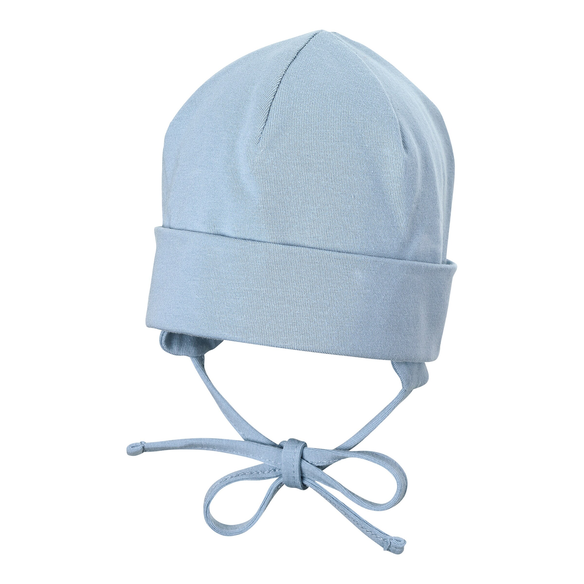 Sterntaler Mütze mit Bindeband blau
