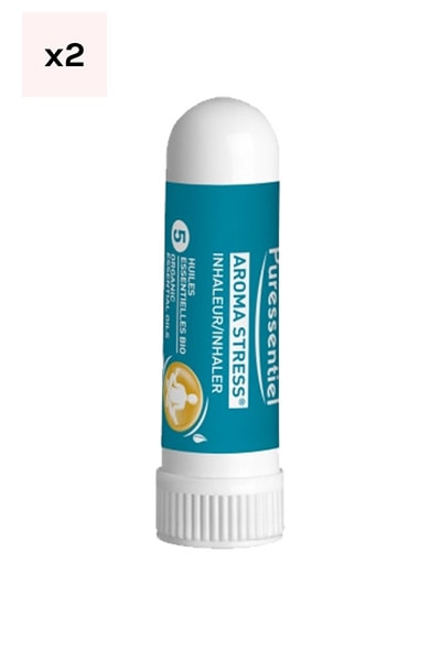 Inhaleurs anti-stress aux 5 huiles essentielles - Aroma Stress - 2 x 1 ml