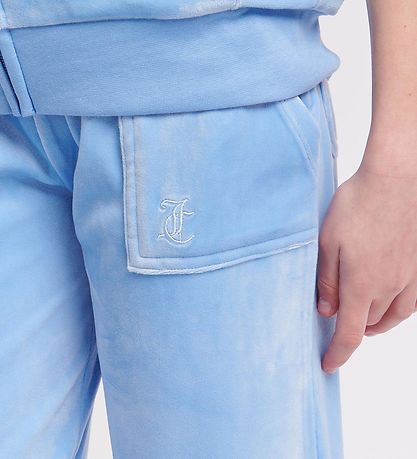 Juicy Couture Velours Hosen - Tonal - Della Robbia Blue