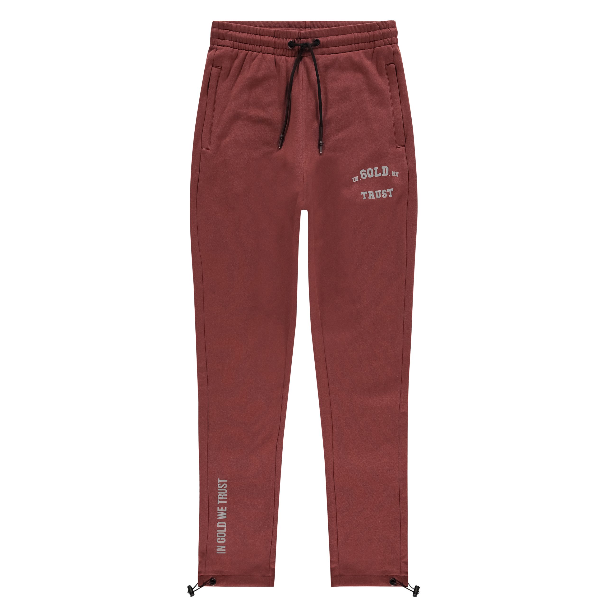 In Gold We Trust Reflective Jogger Bordeaux
