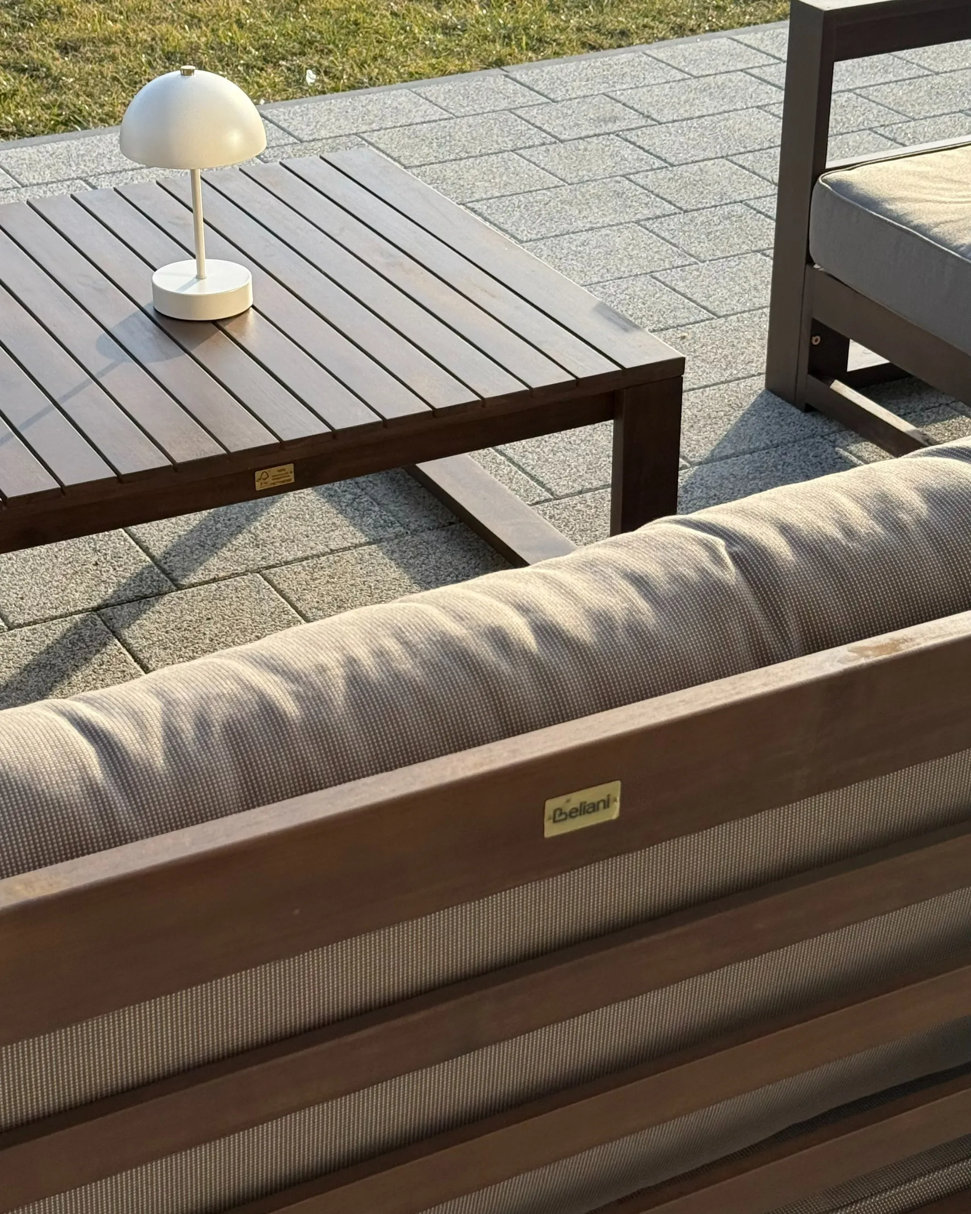 Tuin hoekloungeset met tafel 4-zits TIMOR linkszijdig modulair Gecertificeerd acaciahout Donkerbruin