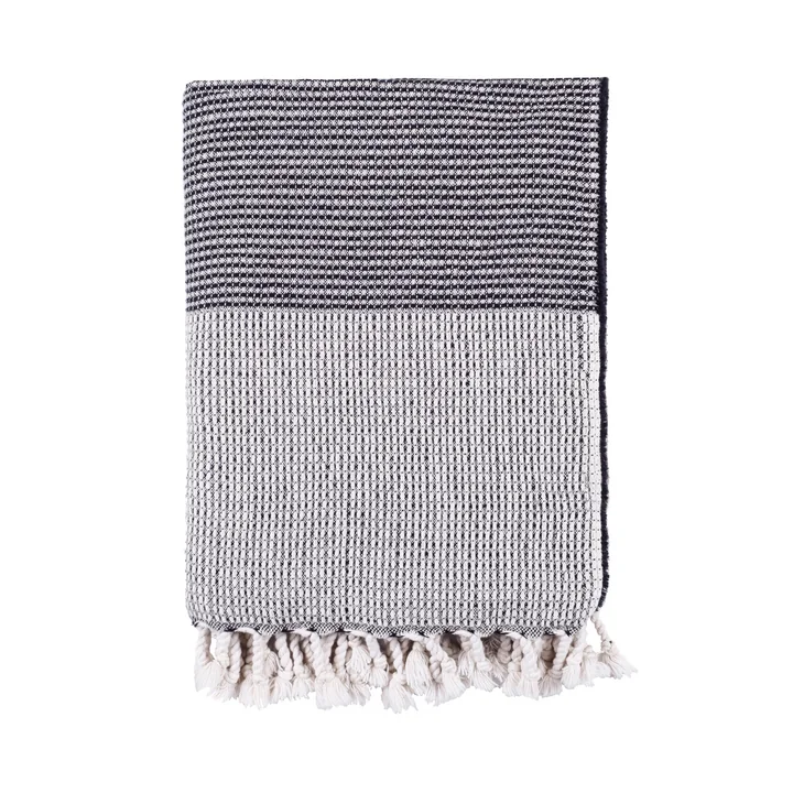 Nuuck - Carbon Decke, 130 x 170 cm, grau