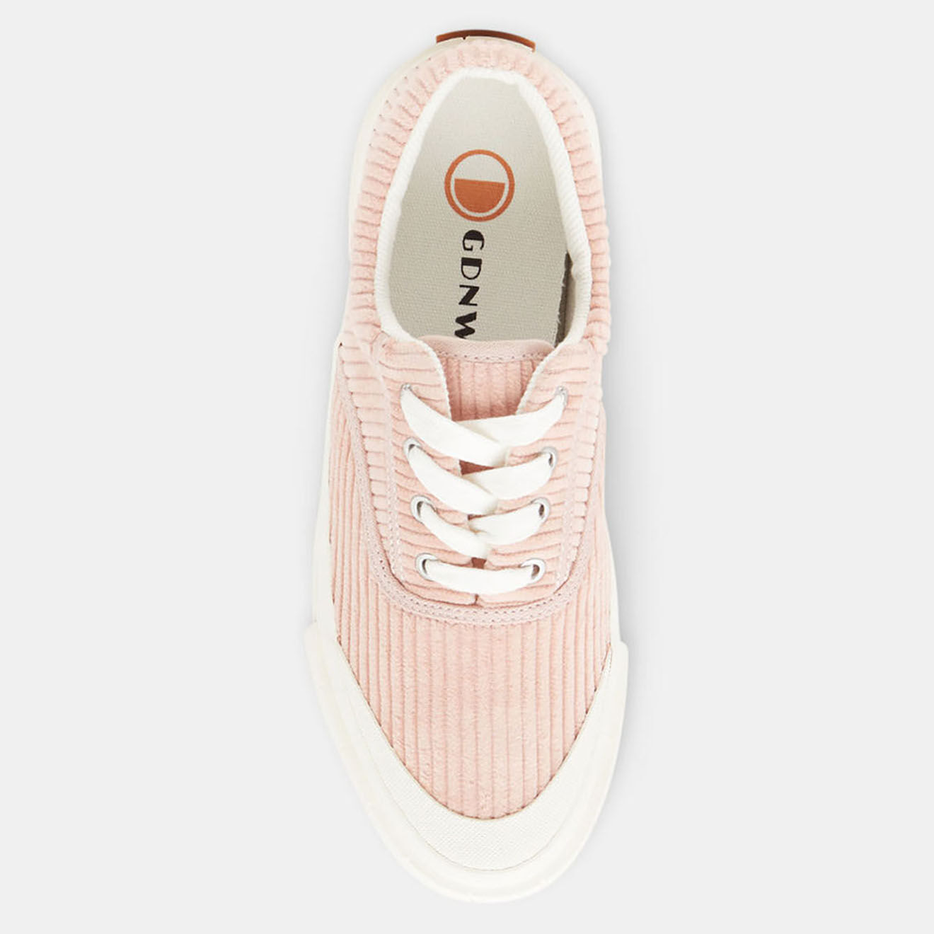 Good News Baskets en Coton Bio effet velours Courtney rose clair