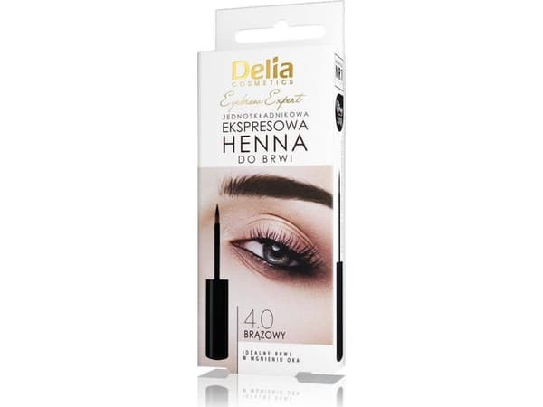 DELIA_Eyebrow Expert en-komponent ekspress øyenbryn henna 4.0 Brun 6ml