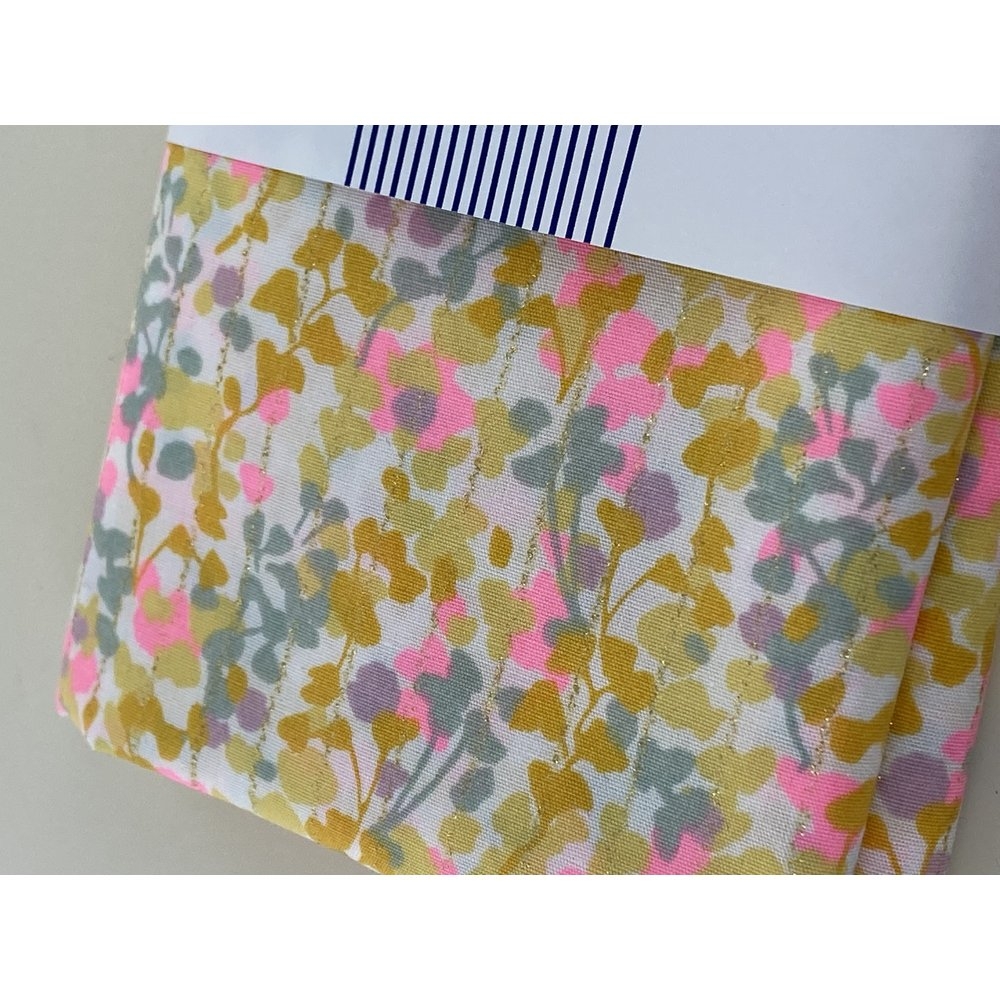 Coupon Tissu 1 M Mimosa Jaune Rose