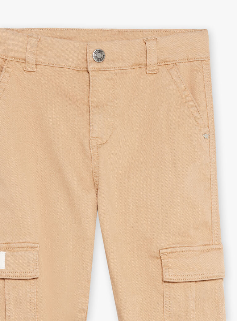 Pantalon cargo beige