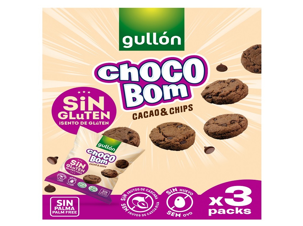 BOLACHA COOKIES GULLON MINI CACAU SEM GLÚTEN 120G