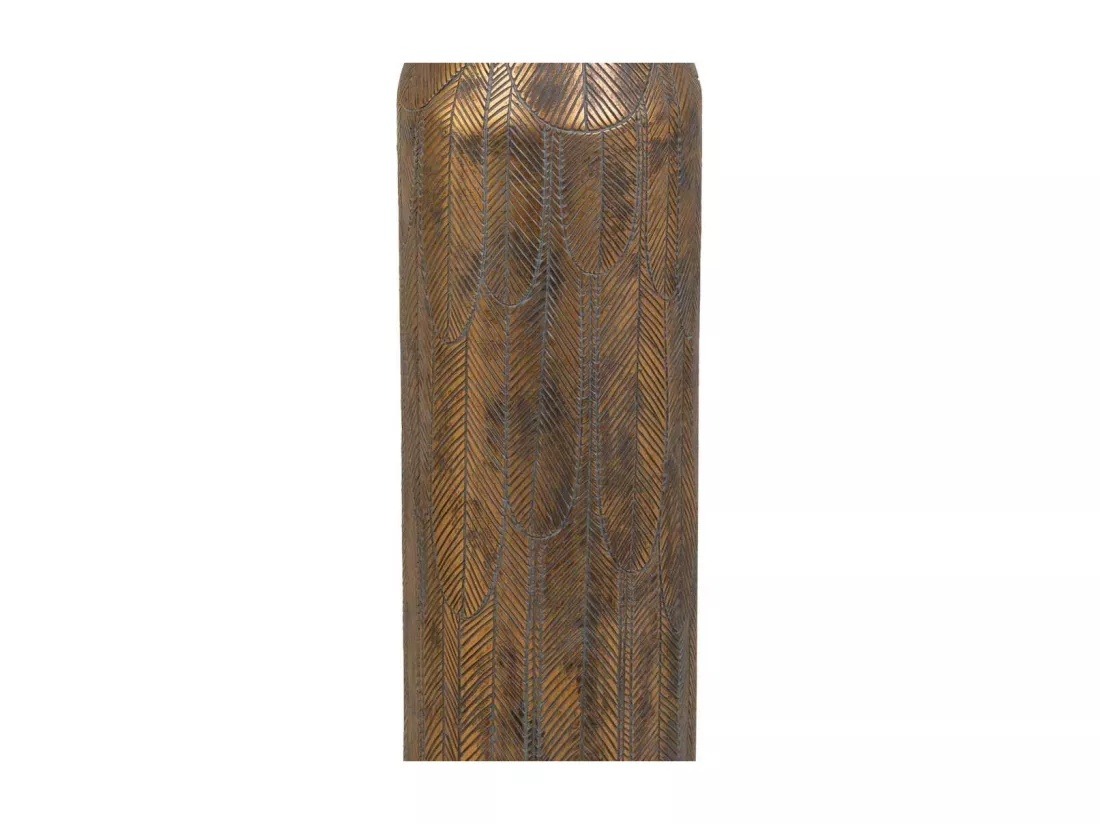 Vase en polyrésine marron 17,5x17,5x100h