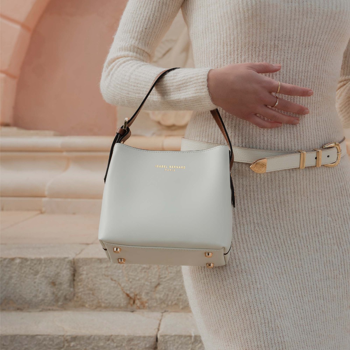 handtas Isabel Bernard Isabel Bernard Wit
