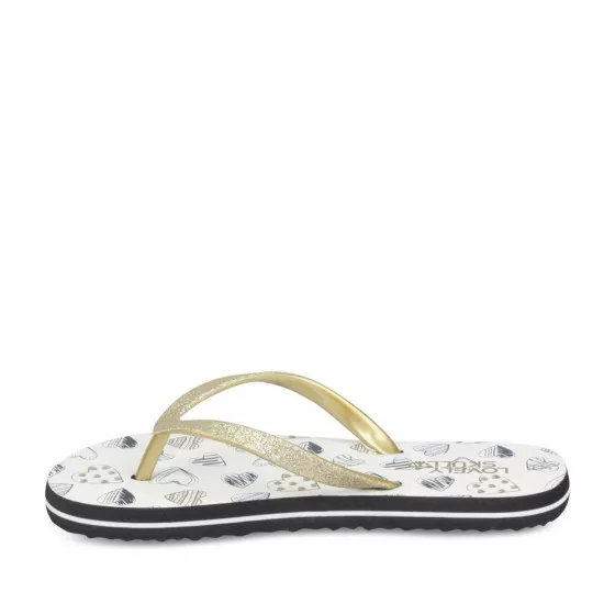 Claquettes BLANC LOVELY SKULL