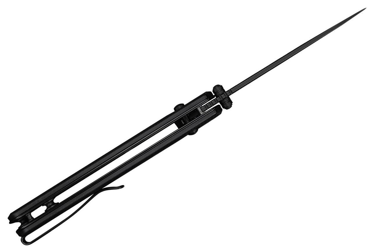 Civivi Noctis 24020C-1 Blackwashed Nitro-V, Black G10, zakmes