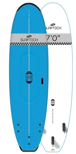 Surftech L2S Sort Tip Soft Top Surfbræt | SkatePro