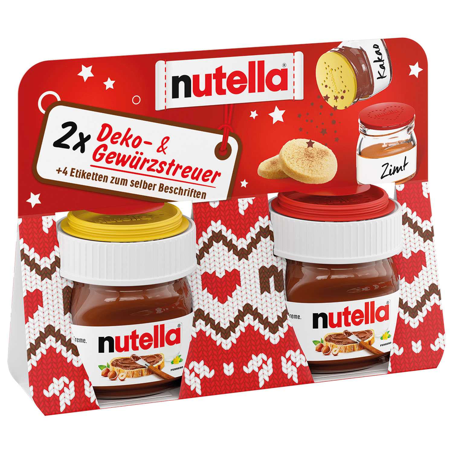 Ferrero Nutella 2x30g mit Gewürzstreuer