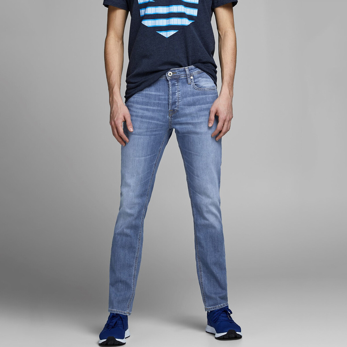 JACK & JONES<br>Calça jeans slim stretch Jjiglenn