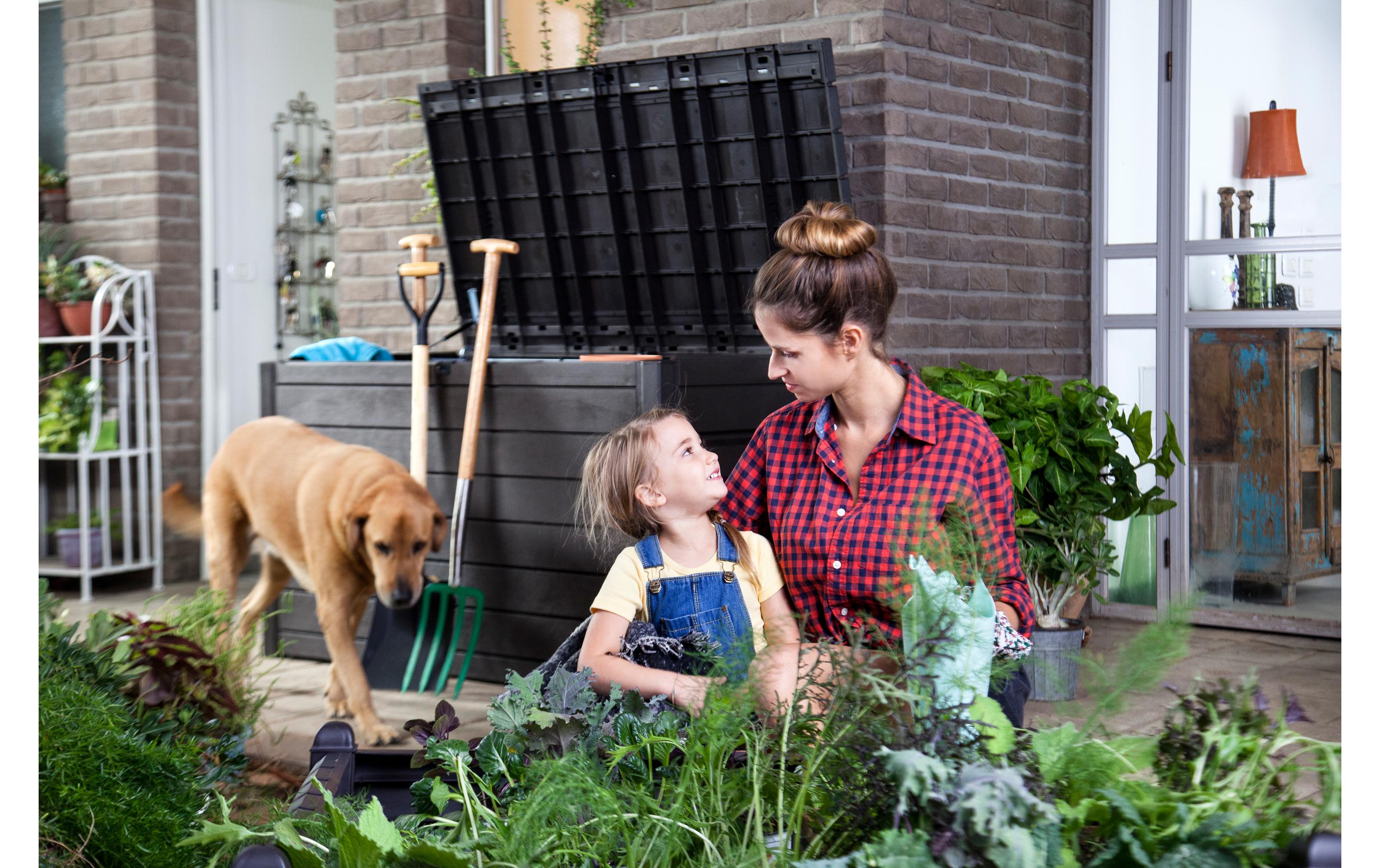 Gartenbox Ontario, Graphit<br>Outdoor-Aufbewahrungsbox 870 l