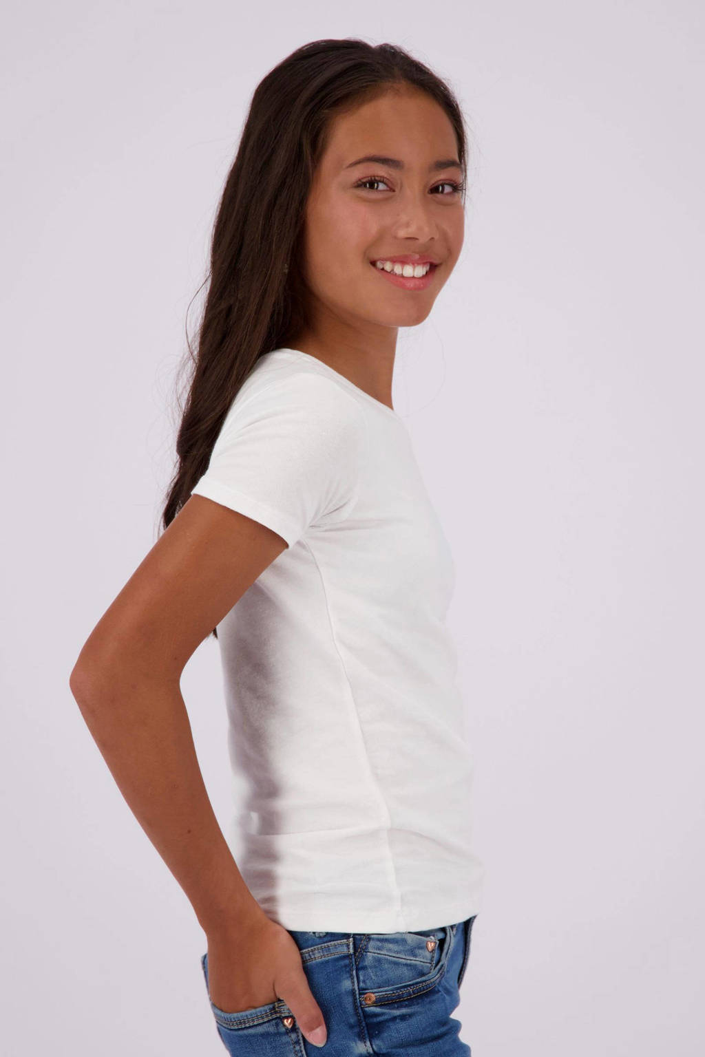 Vingino T-shirt - set van 2 roze/wit