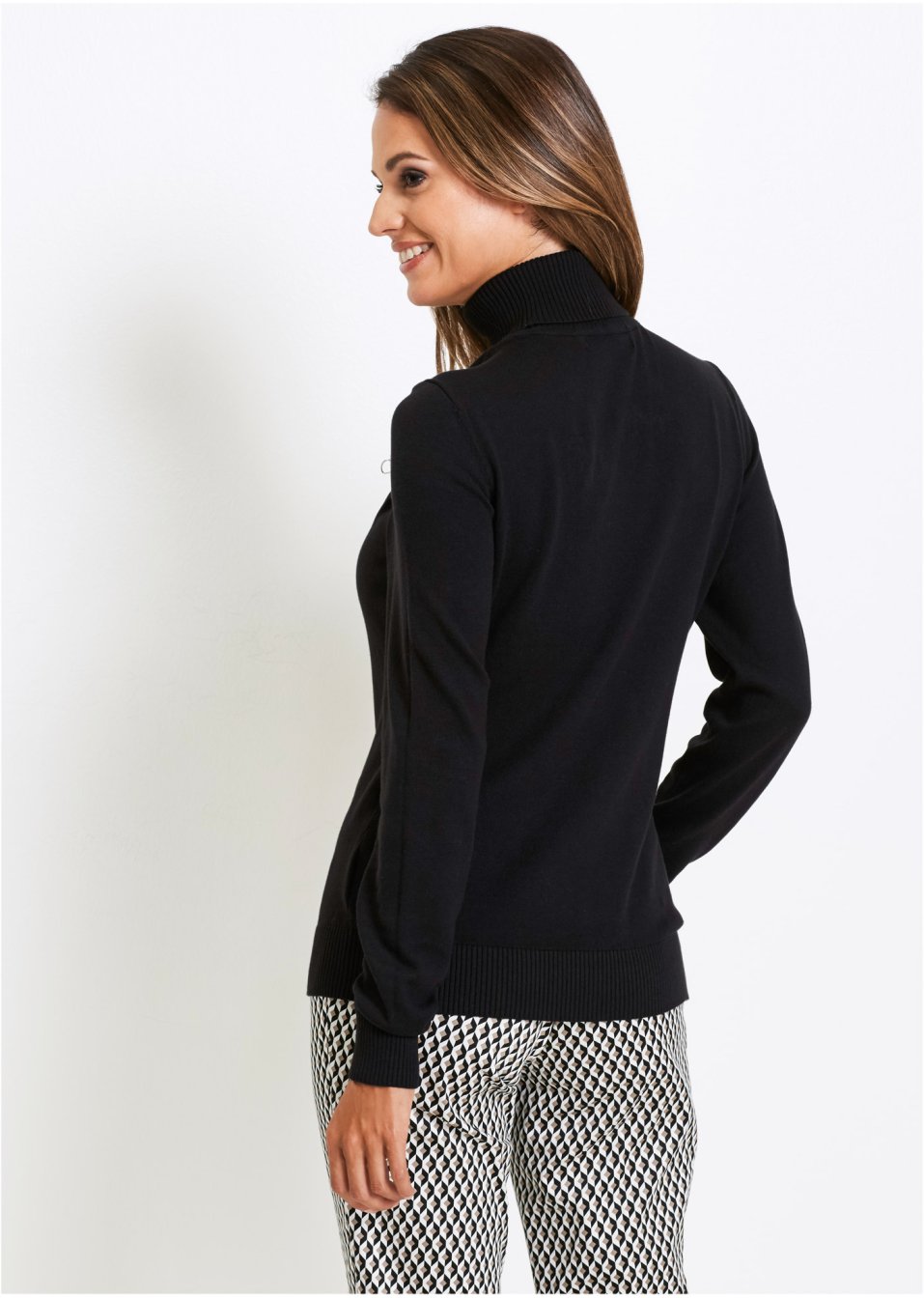 Pull col roulé