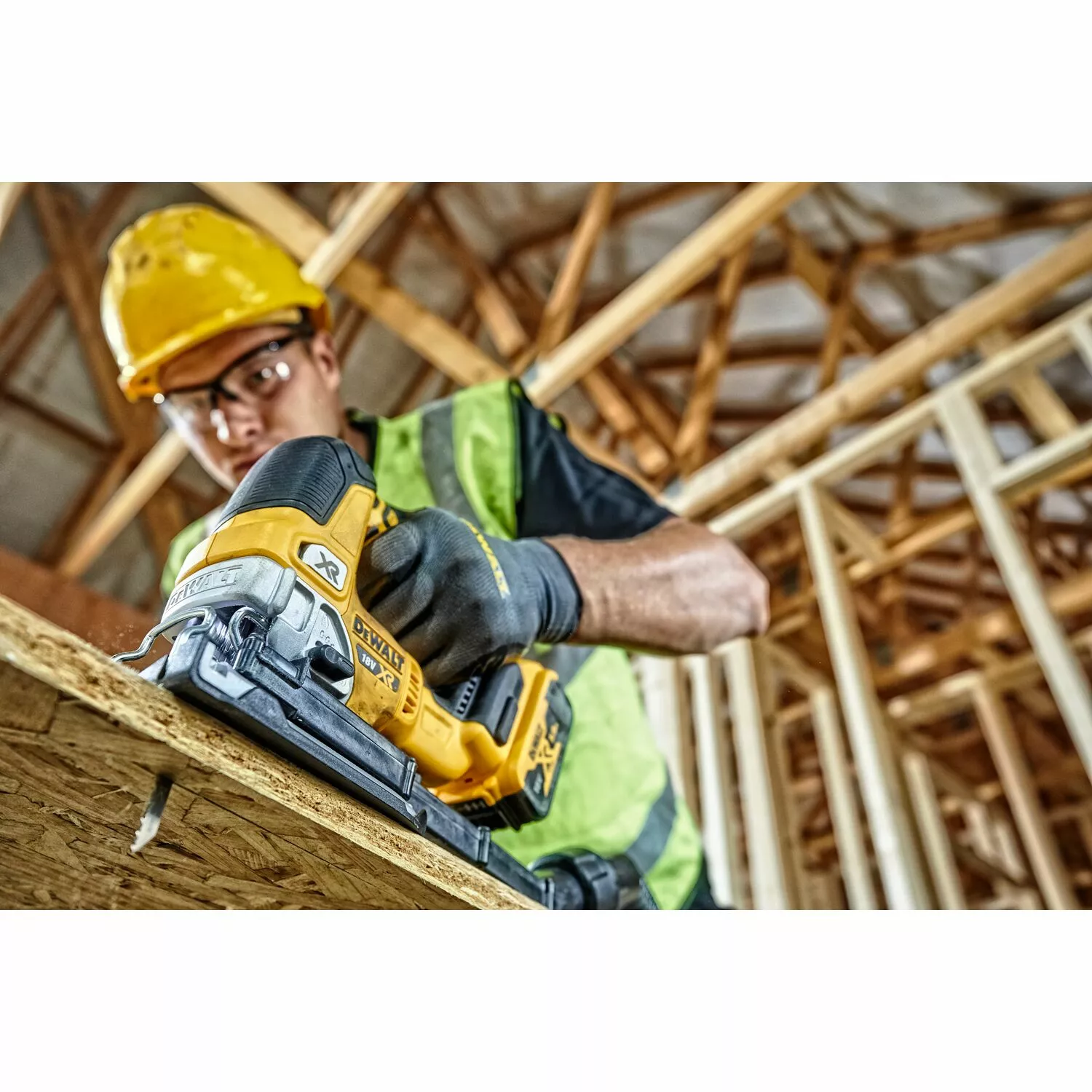 DeWALT DCS334P2 18V Li-Ion accu decoupeerzaag set (2x 5.0Ah accu) in koffer - D-greep - variabel