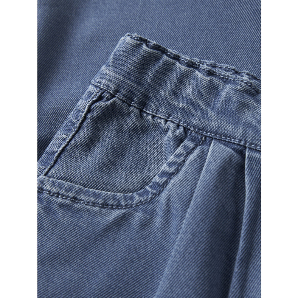 Køb Name It Medium Blue Denim Nmfbella Wide Pull Up Jeans 2533-Yb T