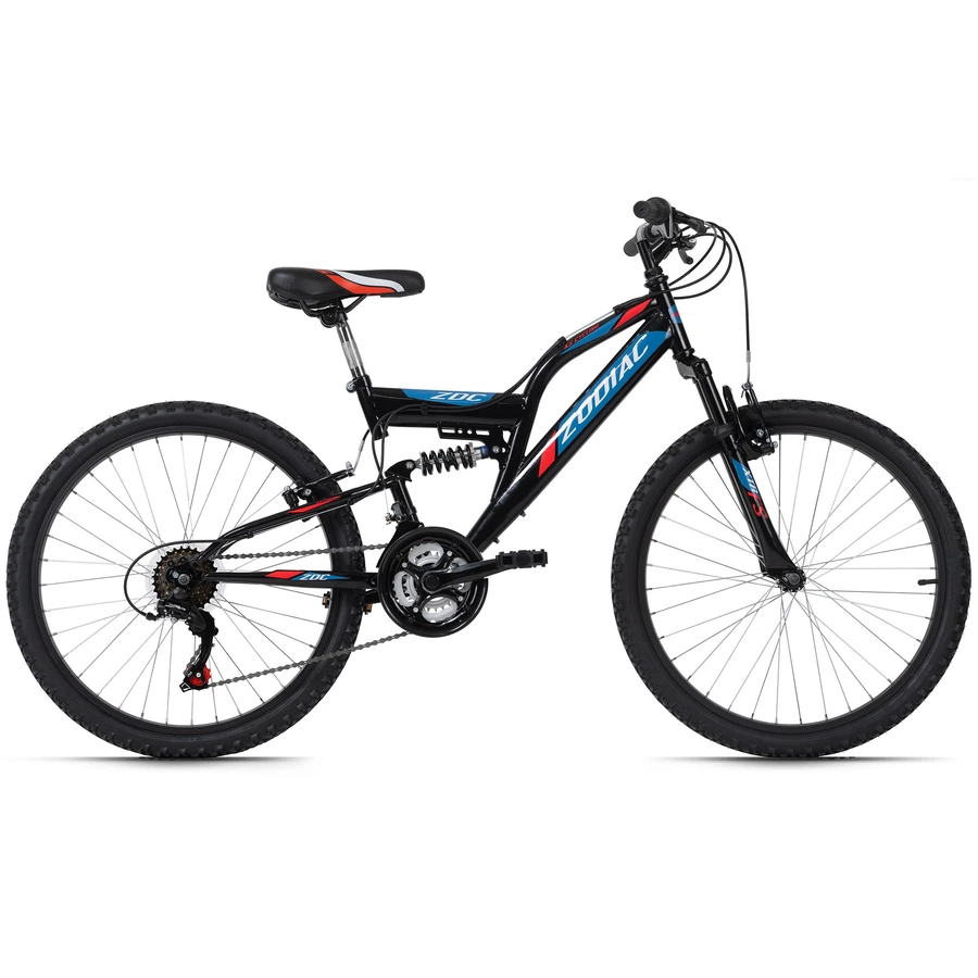 KS Cycling Kinder-Mountainbike 24'' Zodiac RH 38 cm Schwarz-Rot