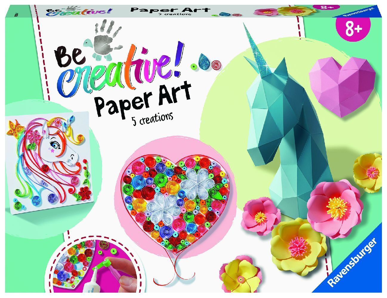 Ravensburger 182368 BeCreative Paper Art, DIY für Kinder ab 8 Jahren