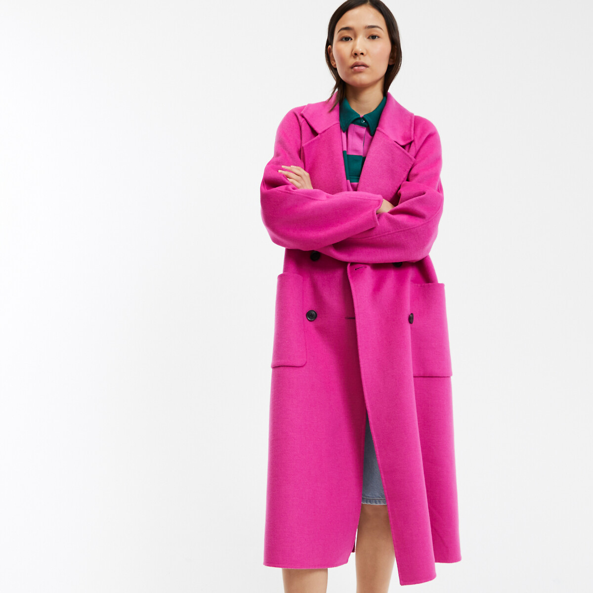 COLEÇÕES LA REDOUTE<br>Jaquetas oversized em lã mista, Signature MARTIAL