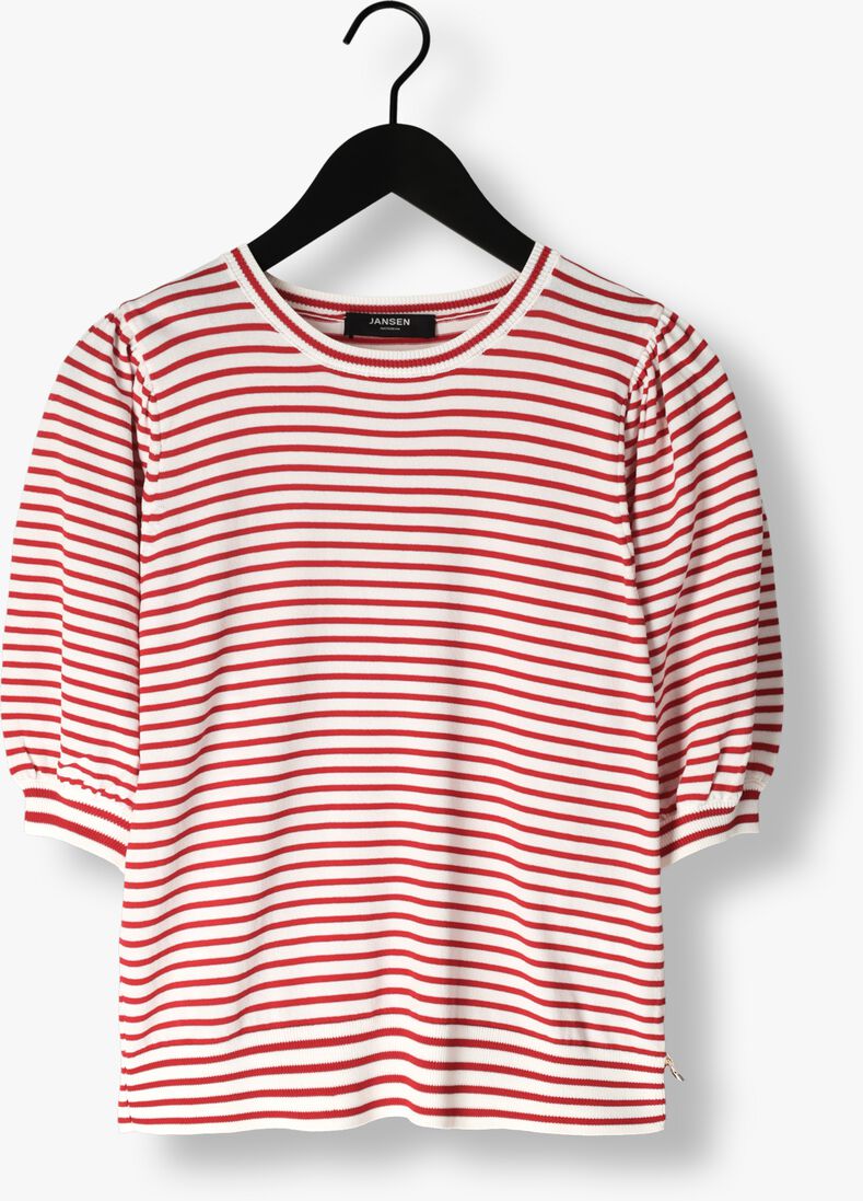 JANSEN AMSTERDAM rode jansen amsterdam  k136 knit top 3/4 sleeve