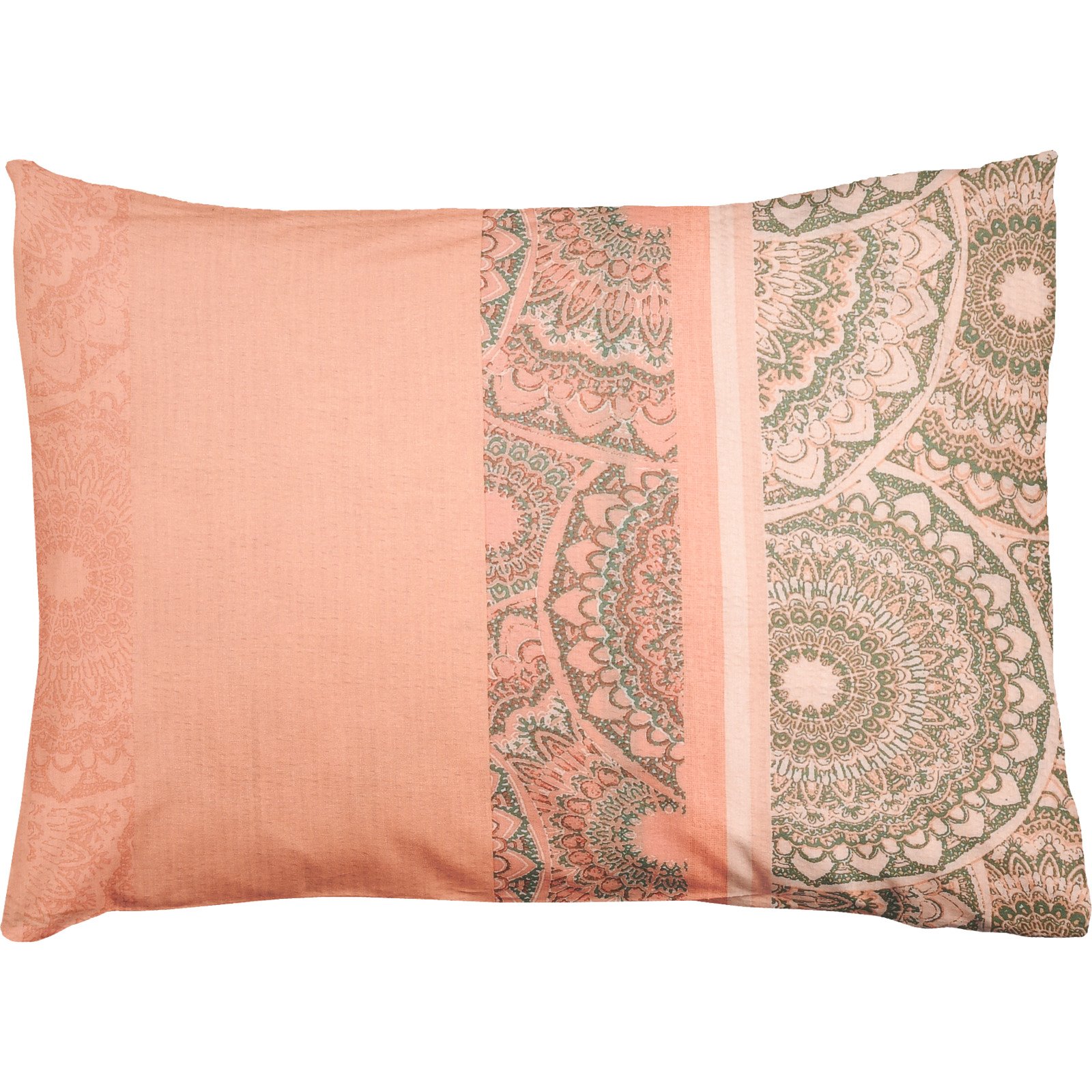 Bettwäsche Seersucker orientalische Muster orange 200x210 2x65x65 Bettanzug Fra