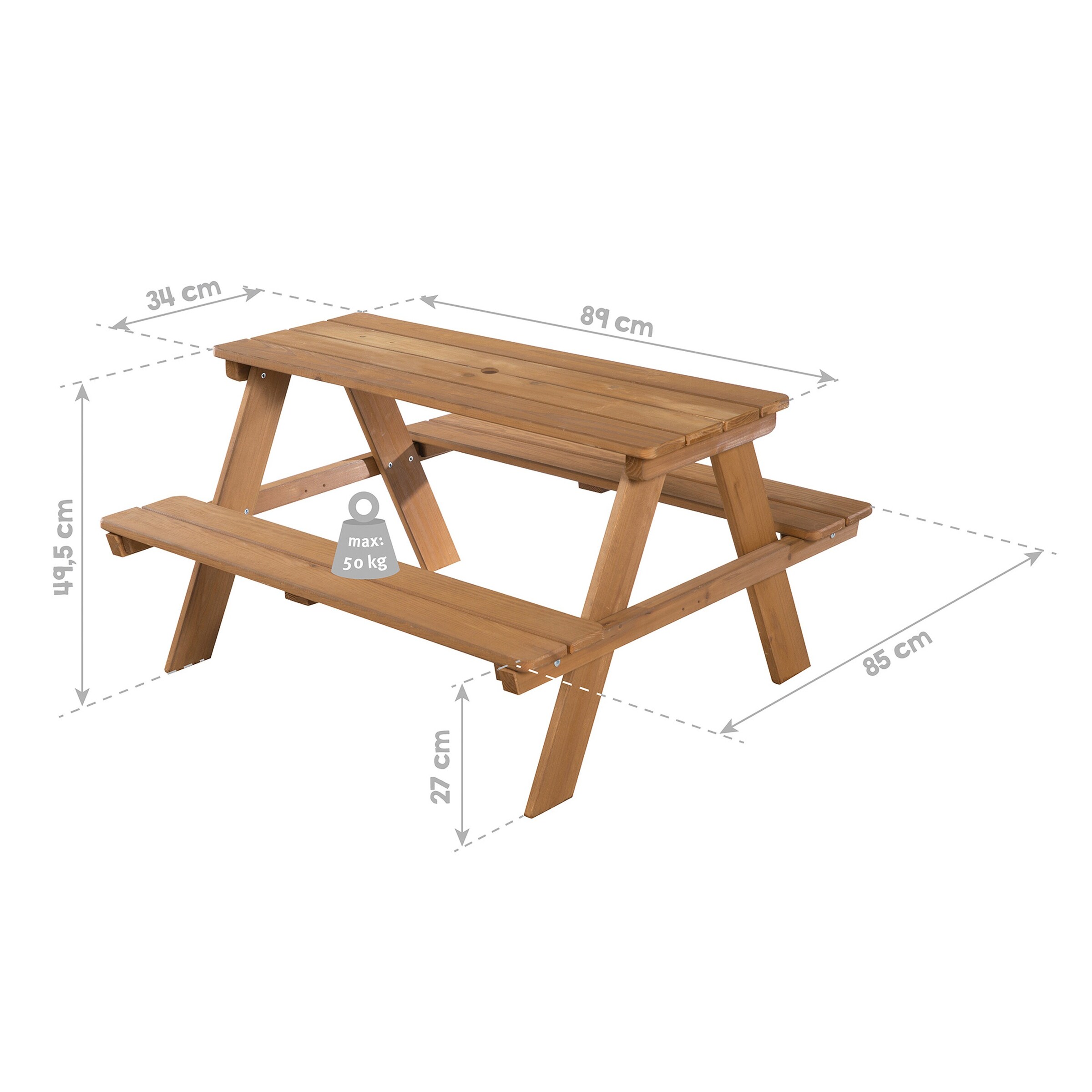 roba Kindersitzgarnitur Outdoor +, teak Outdoor +