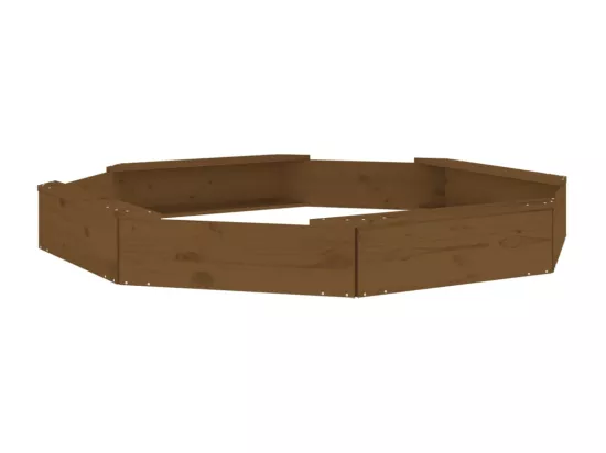 Bac à sable jeu bois marron 159.5 x 159.5 x 20 cm 02_0041538