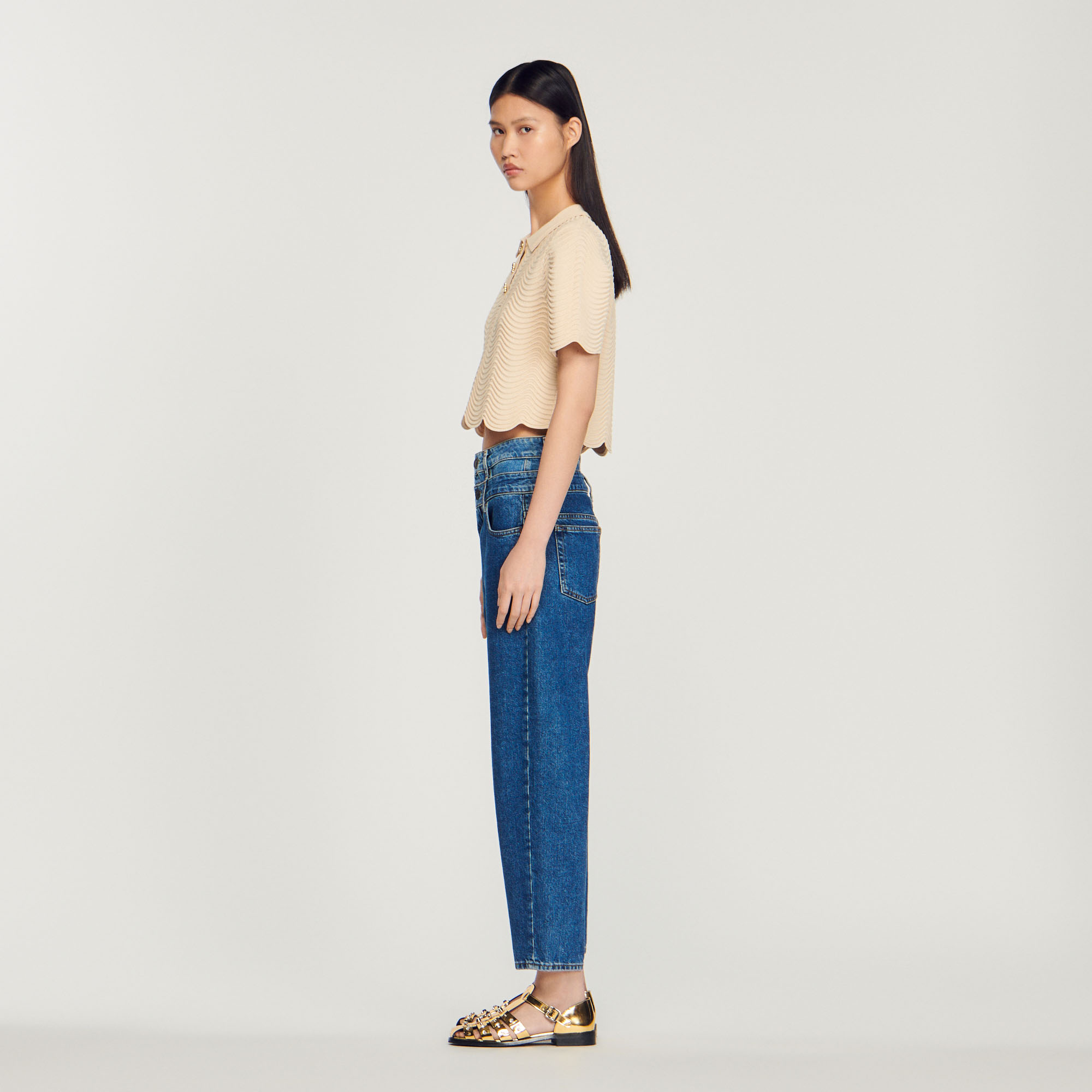 Pull court en maille