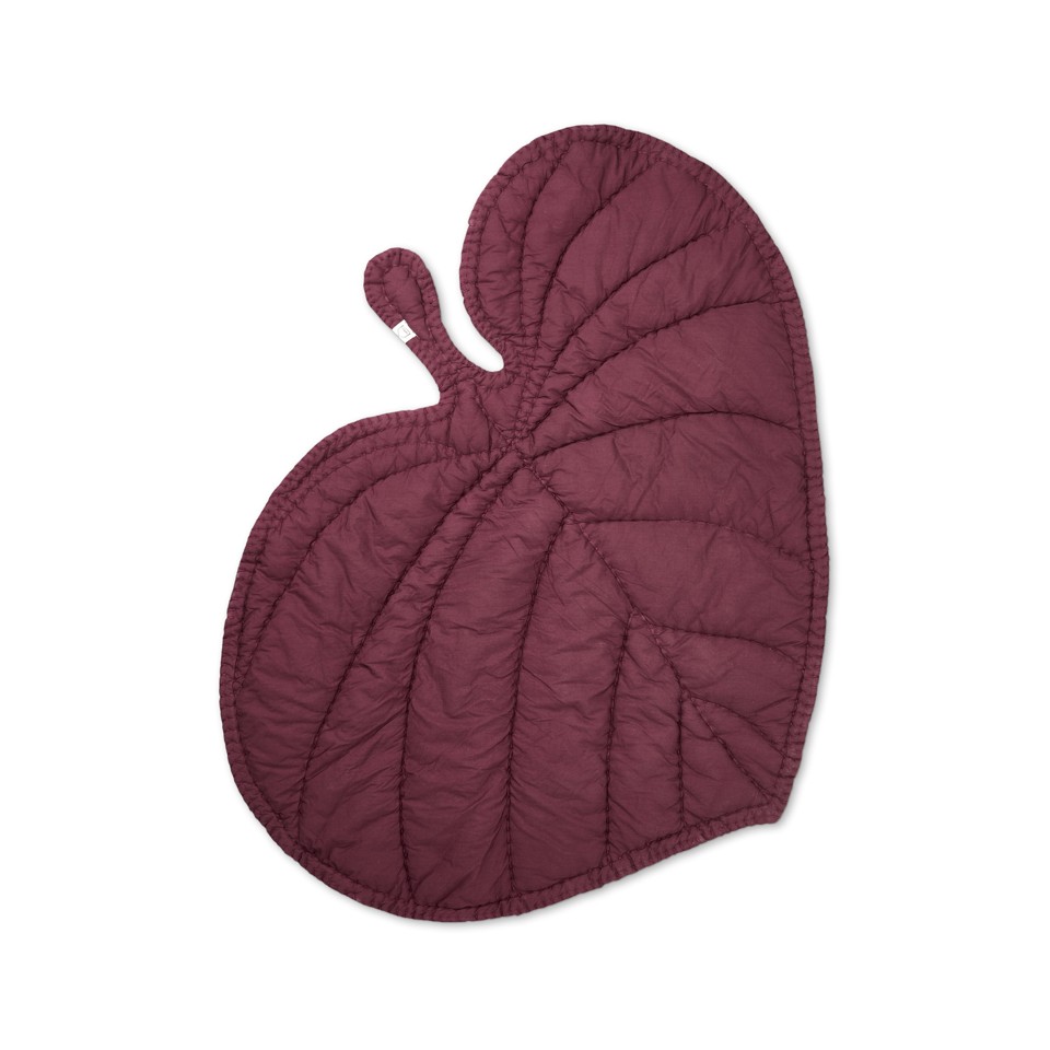 Nofred - Blad Tæppe - Burgundy