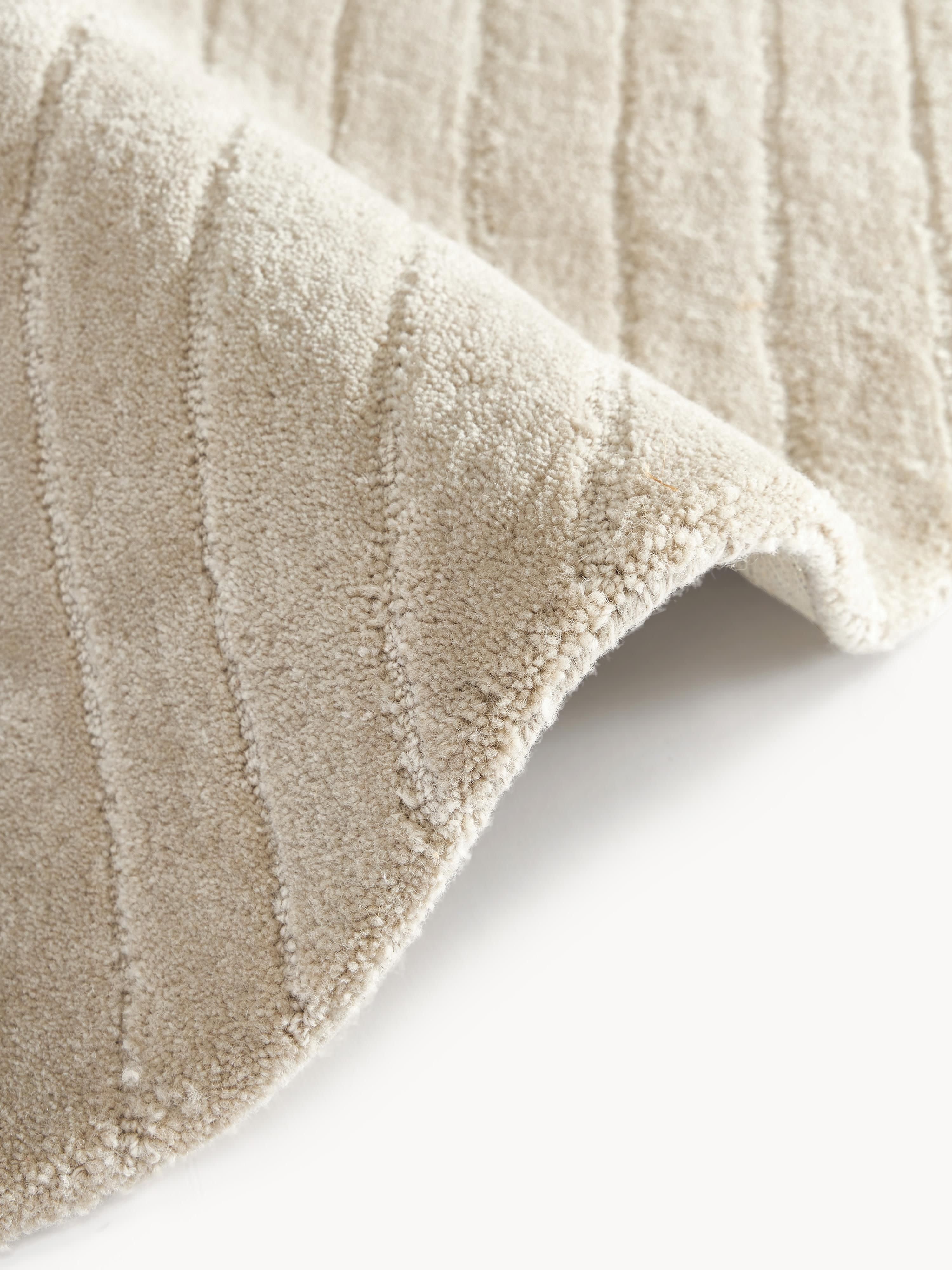 Rond wollen vloerkleed Mason, handgetuft