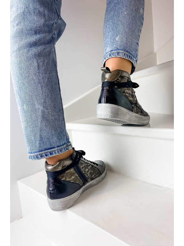 Sneakers Brittany Mix Sequins Bronze - Reqins